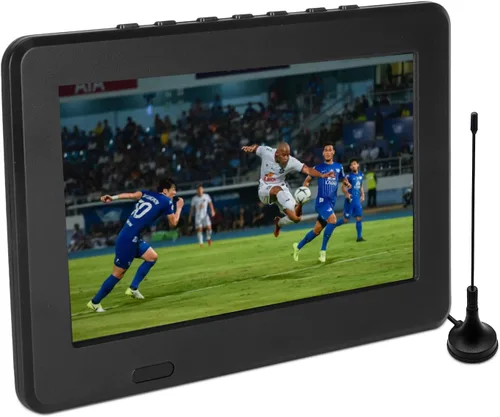 Yoidesu Televisión analógica portátil de 7 pulgadas, 1080P LED ATSC, televisión analógica para coche, camping, cocina al aire libre, mini TV digital