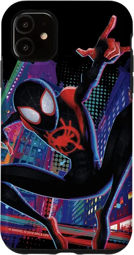Miniatura 8 de Funda para iPhone 13 Pro Max Marvel Spider-Man Into the Spider-Verse Miles Morales City