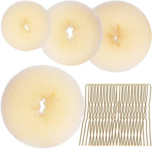 Miniatura 5 de Base de pelo rubio esponja invisible clip peine Bump It Up volumen herramienta moño donut styling inserción extensiones de cabello accesorios
