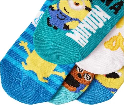 Miniatura 2 de Despicable Me Paquete de 5 calcetines invisibles para bebés y niñas Minions