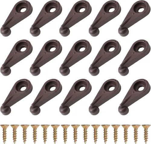 Miniatura 11 de Morobor Kit de 50 clips de retención de vidrio, clips de retención de panel de vidrio de 0.157 pulgadas, clips de retención de plástico para puerta