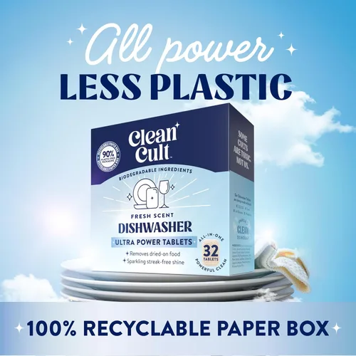 Miniatura 3 de Cleancult Ultra Power - Cápsulas de detergente para lavavajillas para un brillo ultrabrillante sin manchas, todo en uno, sin desperdicio