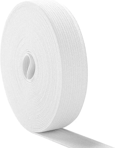 Banda elástica de costura, 3/4 pulgadas de ancho, banda elástica de punto de alta elasticidad para coser cinturas, pantalones, ropa y manualidades,