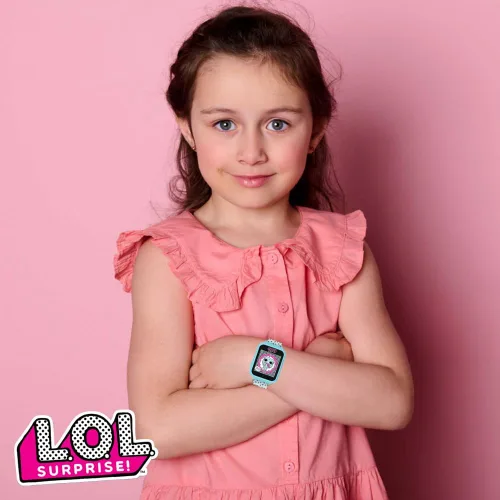 Miniatura 3 de Accutime L.O.L. Surprise! Reloj inteligente interactivo con pantalla táctil para niños, Azul claro, 40 mm, Moderno