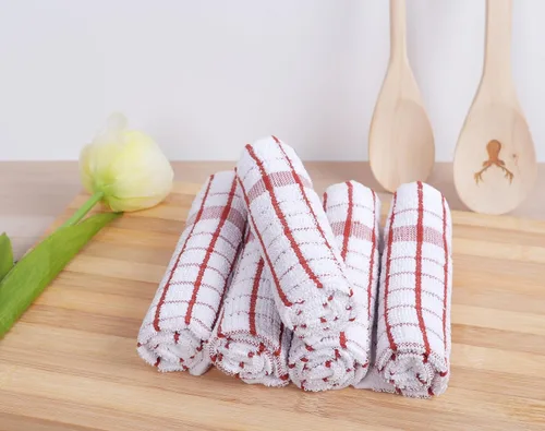 Miniatura 6 de AMOUR INFINI Juego de paños de cocina de 8 unidades - Ultra suaves, altamente absorbentes, paños de cocina de algodón de rizo de secado rápido