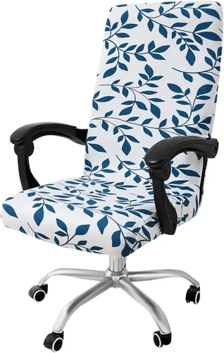 Miniatura 50 de Smiry fundas elásticas estampadas para silla de oficina de computadora, fundas universales para sillas giratorias de escritorio, extraíbles