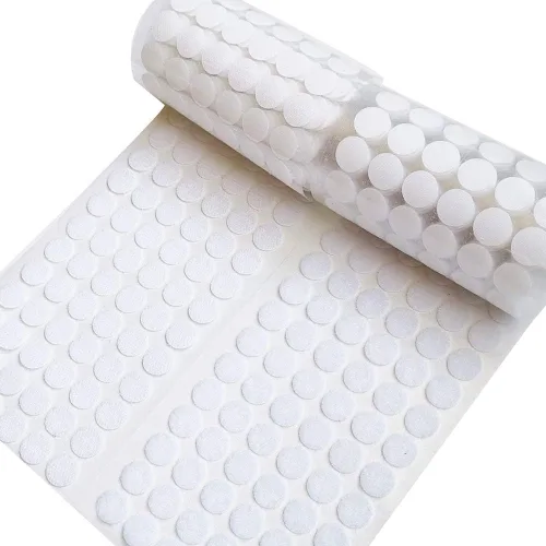 Miniatura 10 de Puntos autoadhesivos, adhesivo fuerte, 1000 unidades (500 pares) puntos de nailon adhesivos de 0.59 pulgadas de diámetro, puntos de gancho y bucle