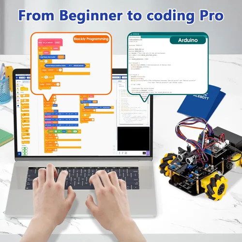 Miniatura 7 de ACEBOTT Kit de robot inteligente para automóvil compatible con Arduino, robótica para niños de 8 a 12 años de 12 a 16 años, proyecto de programación