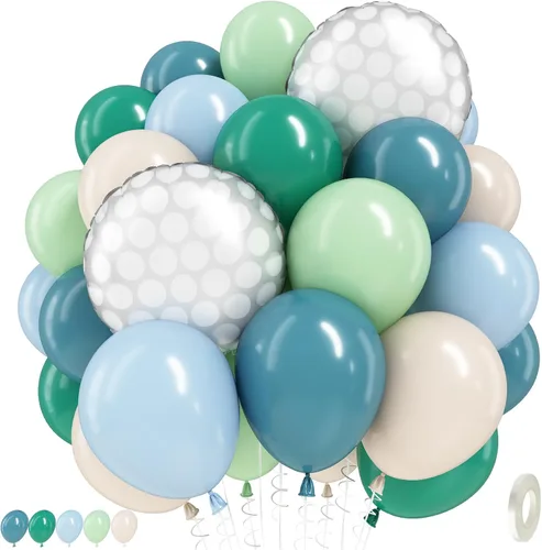 Miniatura 17 de Globos de látex blanco dorado rosa claro, 35 piezas