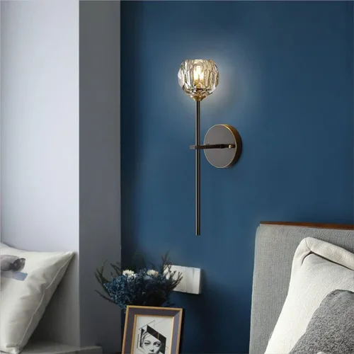 Miniatura 9 de BOKT Conjunto de iluminación de pared de cristal mate negro de mediados del siglo XX, juego de 2 lámparas de pared modernas de metal largo, juego