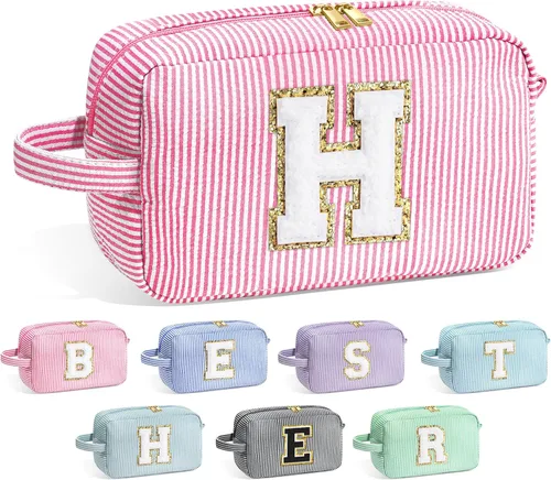 Miniatura 102 de Bolsa de Maquillaje con Inicial YOOLIFE - Regalos de Cumpleaños para Mujeres, Niñas, Mamá, Hija, Amigas, Hermana, Maestra, Regalos de Propuesta