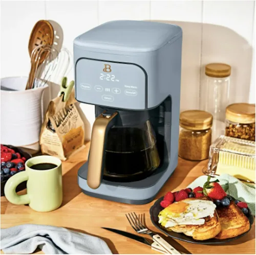 Miniatura 2 de Beautiful Cafetera de goteo programable de 12 tazas de Drew Barrymore (azul aciano)