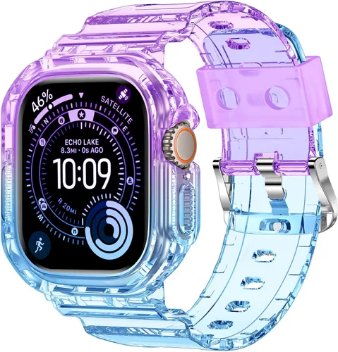Miniatura 81 de XYF Compatible con correas cristalinas para Apple Watch de 1.929 in, 1.811 in, 1.772 in, 1.732 in, 1.654 in, 1.614 in, 1.575 in, 1.496 in, funda