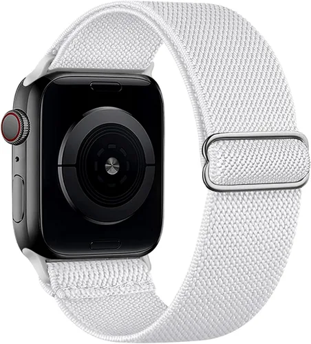 Miniatura 9 de Correa elástica de nailon compatible con Apple Watch Series 11, 10, 9, 8, 7, 1.811 in, 1.772 in, 1.654 in, 1.614 in, Ultra 3, 2, 1.929 in, Series 6