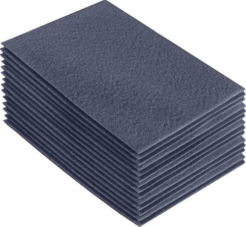 Miniatura 73 de FabricLA Hojas de fieltro acrílico para manualidades, cuadrados de fieltro precortados suaves de 4 x 4 pulgadas (3.9 in x 3.9 in), utiliza hojas
