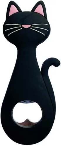 Abrebotellas con forma de gato animal, abridores de botellas de cerveza con imán de refrigerador, abrebotellas de regalo de suministros de cocina