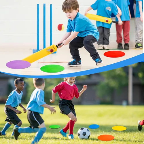 Miniatura 7 de Marcadores de puntos de 9 pulgadas, conos de campo plano, marcadores de agilidad de goma antideslizantes para fútbol, baloncesto, deportes