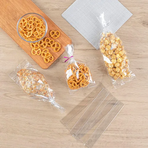 Miniatura 5 de Restaurantware Bag Tek - Bolsas con fuelle de 4 x 2.3 x 8 pulgadas, 100 bolsas de dulces sellables con calor, paquete seguro para alimentos
