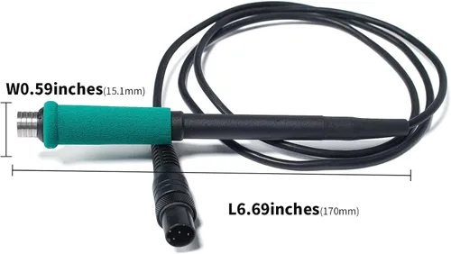 Miniatura 3 de YIHUA Pieza de mano/mango de repuesto de soldador 716A para estación de soldadura de precisión 982 verde y 982D