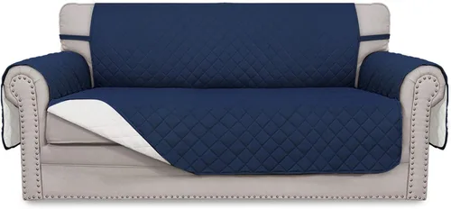 Miniatura 79 de Easy-Going - Funda para sofá, futón y sillón sin reposabrazos, reversible, resistente al agua, para mascotas y niños (azul oscuro/azul claro)