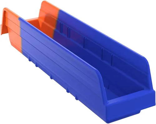 Miniatura 8 de Akro-Mils 36442 - Cubo de plástico Kanban con control de inventario con doble tolva indicador, 11-5/8 pulgadas x 4-1/4 pulgadas x 4 pulgadas
