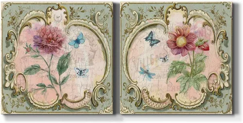 Miniatura 24 de Renditions Gallery Arrangement of Spring I - Arte de pared, decoración en lienzo de alta calidad con envoltura de galería, listo para colgar, 10