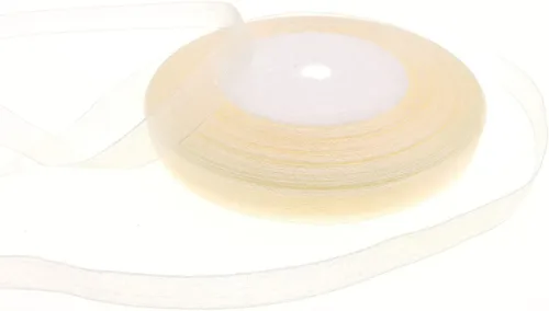 Miniatura 8 de Dxeud Cinta de organza transparente (roja, 1/2" x 50 yardas)