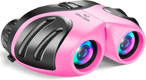 Miniatura 13 de LET'S GO! Binoculares para niños, prismáticos compactos de alta resolución a prueba de golpes
