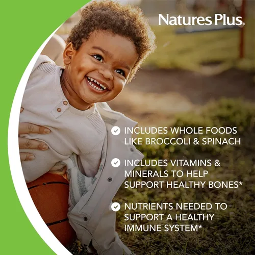 Miniatura 4 de NaturesPlus Animal Parade - Multivitamínico masticable para niños, sabor a uva, 180 tabletas en forma de animal, promueve la salud y el bienestar