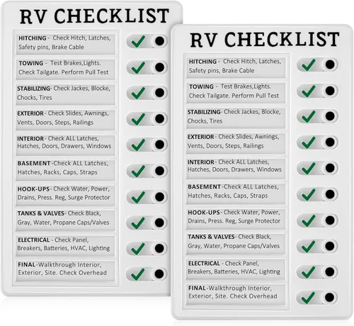 Miniatura 8 de Zonon Paquete de 1 tabla de lista de verificación para caravanas, tablas de listas de tareas de plástico, tablas de lista de verificación