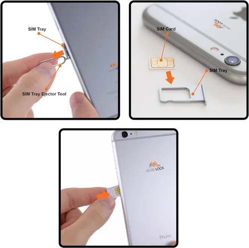 Miniatura 4 de Mobi Lock Herramienta de extracción de bandeja de tarjeta SIM de 10 piezas compatible con todos los teléfonos inteligentes y tabletas, iPhones