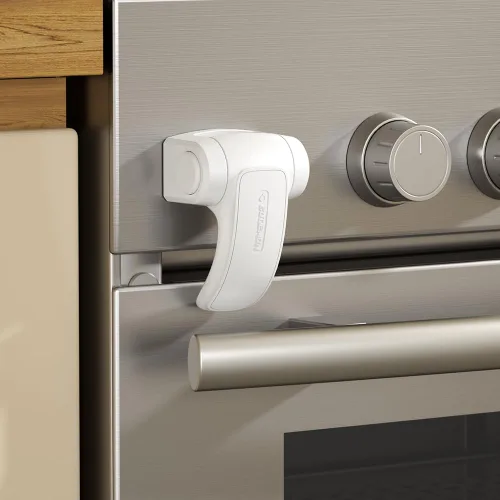 Miniatura 8 de EUDEMON 1 paquete de cerradura para horno, cerradura de puerta de horno a prueba de bebés, cerradura frontal de horno de seguridad para niños, fácil
