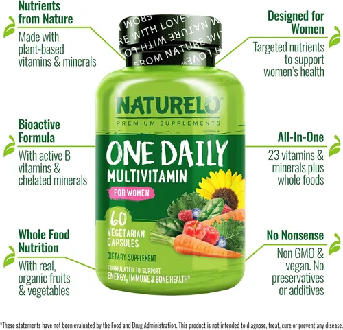 Miniatura 2 de Naturelo Multivitamina de un día para mujeres, 1