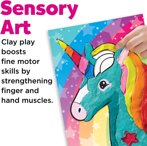 Miniatura 4 de Faber Castell Do Art Coloring with Clay Unicorn & Friends - Juego de arcilla para niños - Artes y manualidades para niños