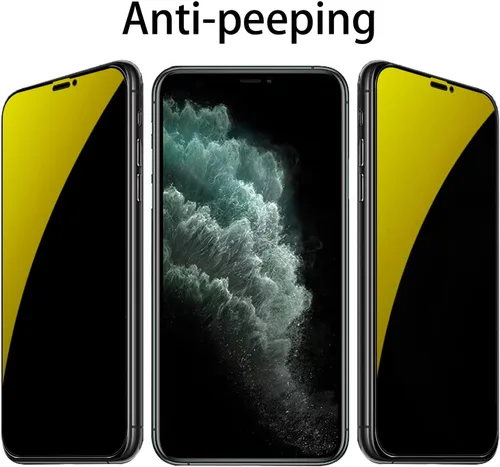 Miniatura 2 de Espejo de vidrio templado antiazul, protector de pantalla anti-espía, película antiespía para iPhone 11 Pro Max/iPhone XS Max, 6.5 pulgadas