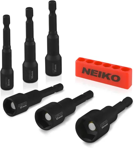 Miniatura 13 de NEIKO 10048A Juego de Brocas de Seguridad de 100 Piezas Acero Cr-V Adaptadores de 1/4 de Pulgada Phillips Ranurado Hexagonal Torx Star A Prueba