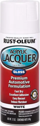 Miniatura 4 de Rust-Oleum Automotive 253365 - Aerosol de laca acrílica de 12 onzas, color negro brillante 2-Brillo negro