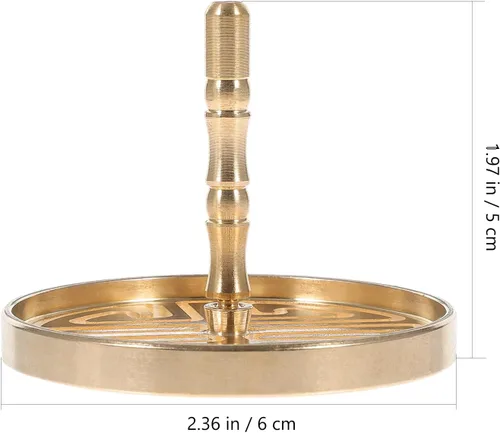 Miniatura 3 de DOITOOL Molde de prensa de incienso de 2.36 x 2.36 x 1.96 pulgadas, molde de latón para prensar cenizas de incienso para hacer conos, accesorios