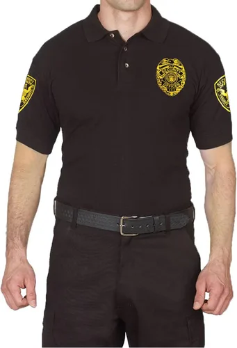Miniatura 4 de First Class Polos de seguridad de polialgodón negro
