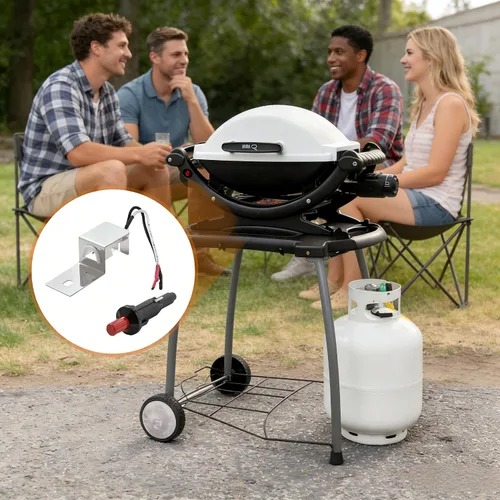 Miniatura 4 de SafBbcue 80462 Encendido de parrilla de repuesto para accesorios de parrilla Weber Q1000/Q2000, para encendido de parrilla de gas Weber Q100 Q200