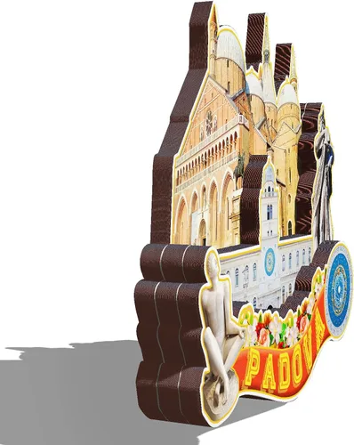 Miniatura 2 de Padova Italia - Imán de madera 3D para nevera, viajes, coleccionables, recuerdos, decoración, manualidades hechas a mano