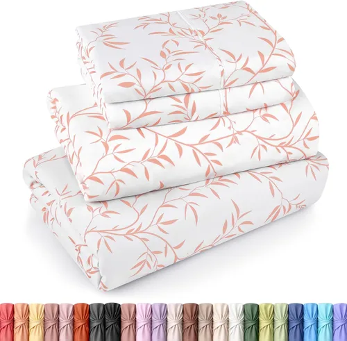 Miniatura 27 de Utopia Bedding - Juego de sábanas, tamaño individual, microfibra cepillada, suaves, esquinas profundas, incluye 1 encimera, 1 bajera y 1 fundas