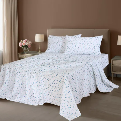Miniatura 7 de ZOYER Sábanas de percal 100 % algodón tamaño Queen – Juego de sábanas refrescantes y transpirables para personas que duermen con calor, ropa de cama
