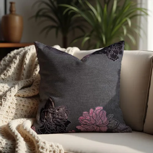 Miniatura 4 de Decozen Funda de almohada bordada para decoración del hogar para sala de estar, dormitorio, automóvil, oficina, estudio, fundas de almohada