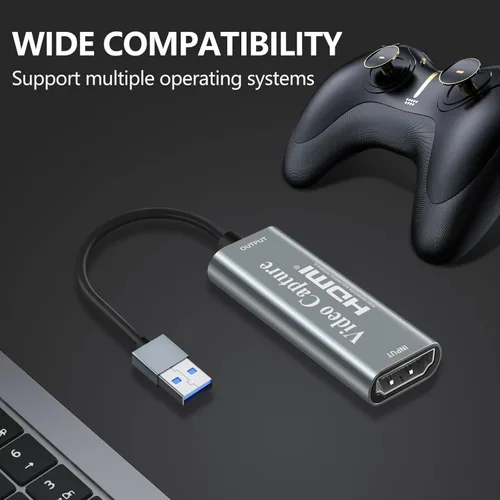 Miniatura 7 de Papeaso Tarjetas de captura de video, 4K HDMI a USB 3.0 dispositivo de captura de video, 1080P HD 60 fps transmisión en vivo y grabación de video