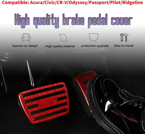Miniatura 3 de Accesorios interiores personalizados para Acura ILX/RDX/TLX/MDX Honda Civic EX/LX/EX-L CR-V Odyssey Passport Pilot Ridgeline, cubierta del pedal