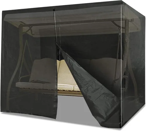 Miniatura 8 de BenefitUSA Cubierta de columpio de hamaca de 3 plazas para muebles de exterior Protector protector de porche (verde)