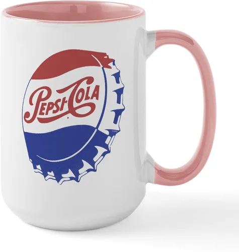 Miniatura 35 de CafePress Pepsi - Taza de café de cerámica (15.0 fl oz)