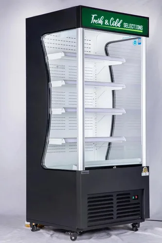 Miniatura 9 de Refrigerador comercial de bebidas, refrigerador de 6 pies cúbicos, pequeño y delgado con puerta de vidrio individual, enfriador de bebidas