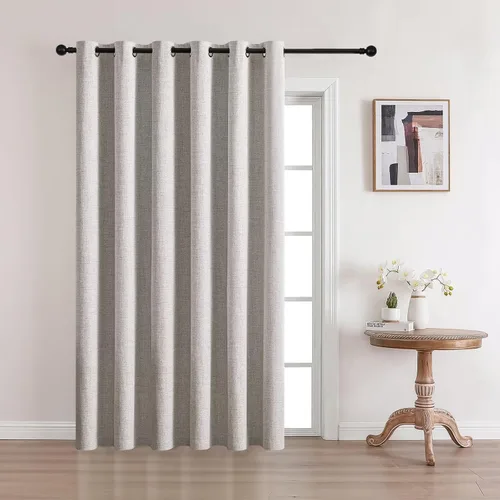Miniatura 32 de CUCRAF - Juego de 2 paneles de cortinas de ventana con oscurecimiento total del 100%, de 54 pulgadas de largo, con aspecto de lino falso, cortinas
